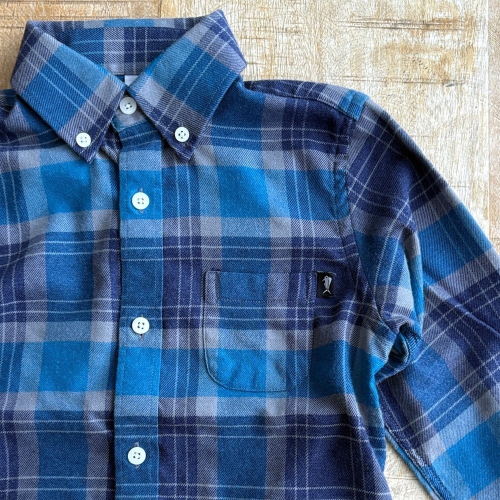 Southern Lure Boys Plaid Flannel Shirt size 4
